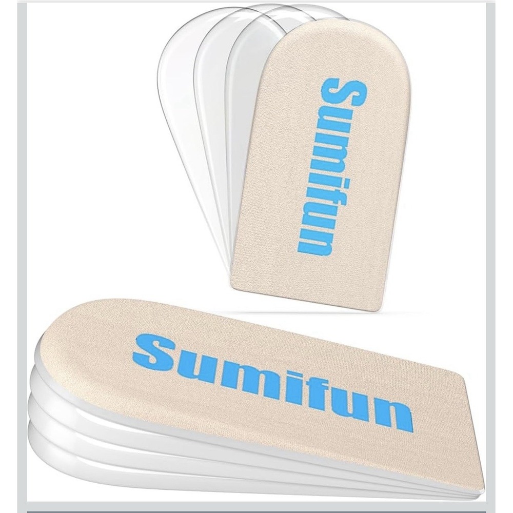 Sumifun 4-Layer 1 Inch Gel Shoe Lifts NEW in Sealed Package